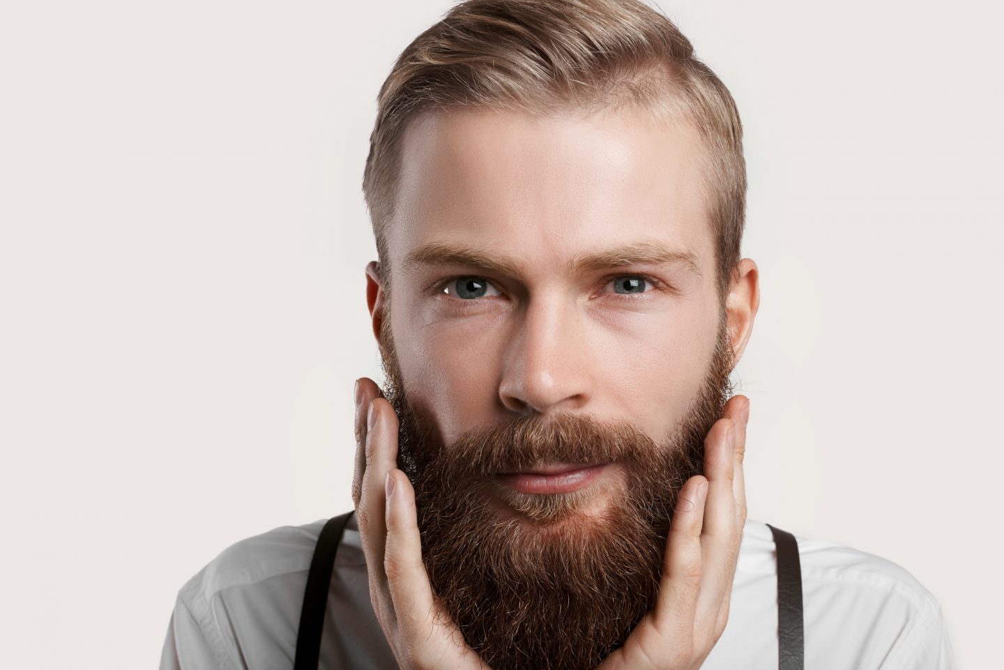 Thinning beard and hair density in men